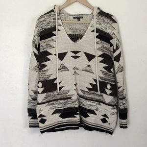 American eagle Aztec print knit sweater sz S